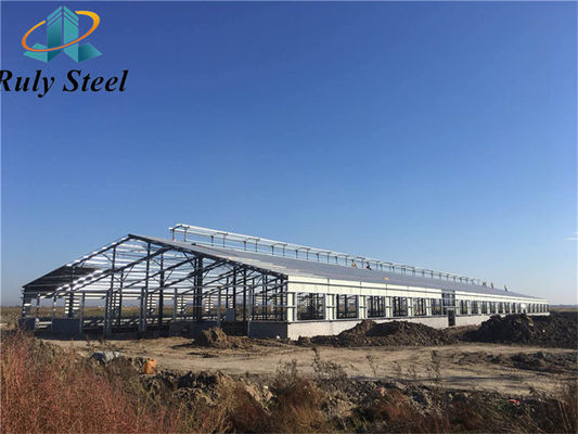 H Bagian Bangunan Struktur Baja Preengineered Baja Prefab Warehouse Kualitas Tinggi