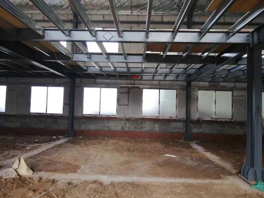 Industri Baja Ringan Struktur Prefabrikasi Kerangka Logam Konstruksi Gedung Gudang
