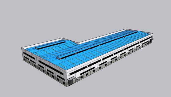 Struktur baja prefab Portal Frame Workshop Gedung gudang