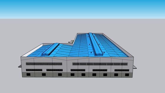 Prefab Steel Beam Column Warehouse Bangunan Baja Aula Pameran