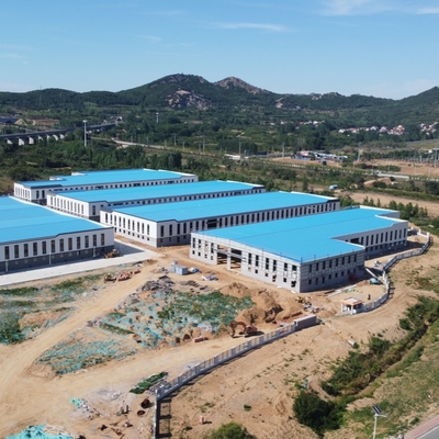 200m x 150m gudang baja prefab untuk pabrik logistik