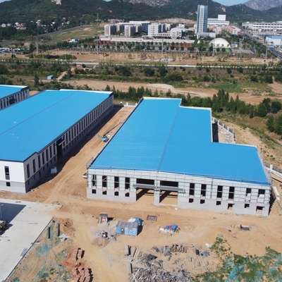 200m x 150m gudang baja prefab untuk pabrik logistik
