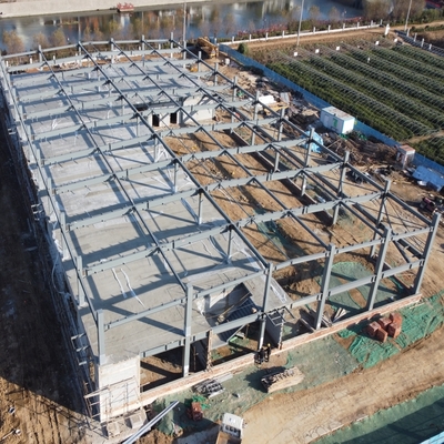 Q355B Struktur Baja Prefabrikasi Multi-Span Bangunan Industri