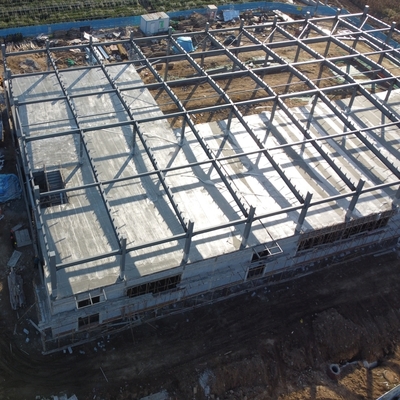 Gudang Struktur Baja Prefabrik dengan Spans Besar dan Dukungan Crane