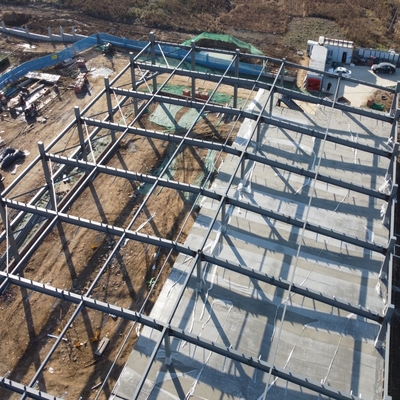 Gudang Struktur Baja Prefabrik dengan Spans Besar dan Dukungan Crane