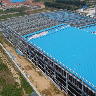 Gedung Gudang Struktur Baja Prefabrikasi Material Q235B Q355B