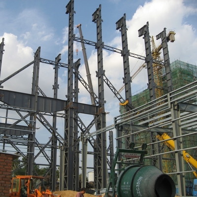 Bangunan Baja Industri Berat Prefabrikasi dengan Kolom Penampang H