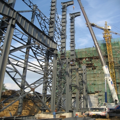 Bangunan Baja Industri Berat Prefabrikasi dengan Kolom Penampang H