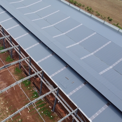 Q355 Gudang Struktur Baja Prefabrikasi dengan Umur 50 Tahun