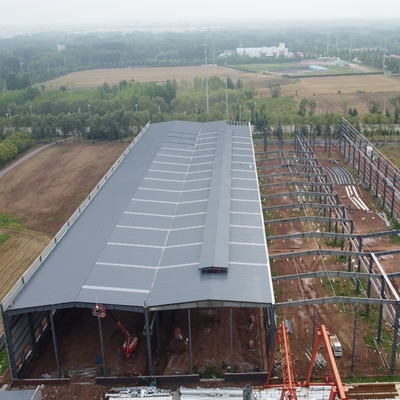 Bengkel Struktur Baja Prefabrikasi dengan Derek untuk Industri Berat