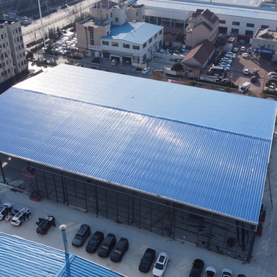 Steel Struktur Showroom Mobil dengan toko pemeliharaan Q235B Q355B
