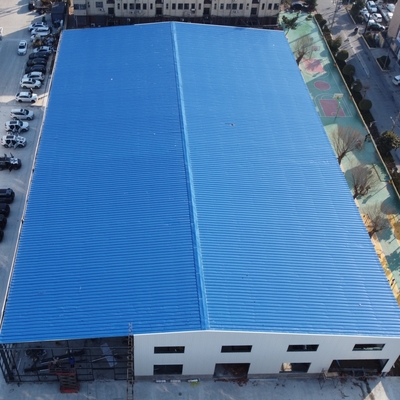 Prefab Steel Structure Warehouse H-Section 4000m2 Bersertifikat CE