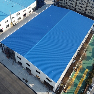 Gudang Baja Prefabrikasi Ringan dengan Crane Overhead