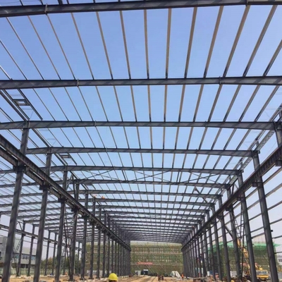 Bangunan Struktur Baja Prefab untuk Gudang Pabrik Mall Sertifikasi CE