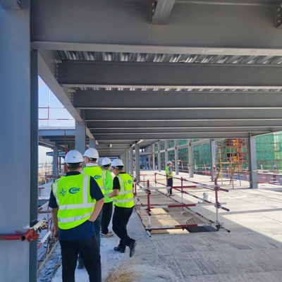 Gedung Gudang Struktur Baja Prefabrikasi Balok Penampang-H