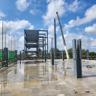Bangunan Hotel Struktur Baja Modular Pracetak Tahan Lama