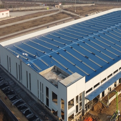 11m Pre-engineered Steel Structure Warehouse dengan H-Section Beams