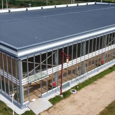 Struktur Baja Pra-rekayasa Hangar dengan Insulasi Panel Sandwich untuk Penyimpanan Dingin