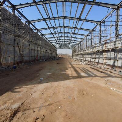 Rumah Baja Prefabrikasi Coop Ayam Bangunan Baja Ladang Struktur Baja Rumah Ayam