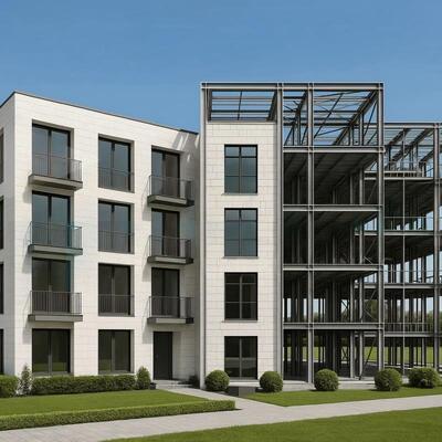 Hotel Struktur Baja Prefabrikasi Modern Bertingkat
