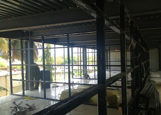 Bangunan Kantor Baja Multi-Lantai Prefabrikasi dengan Tembok Tirai Kaca