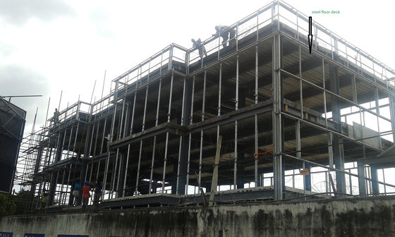Bangunan Struktur Baja Bertingkat untuk Kantor Komersial