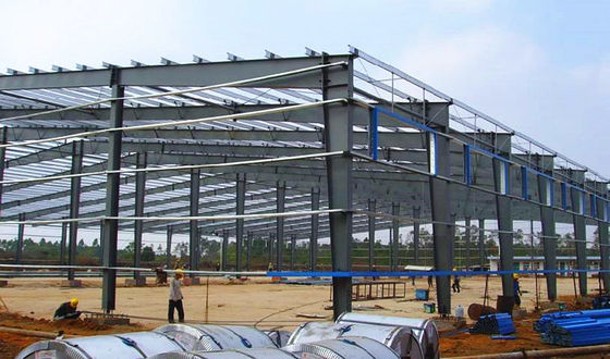 Gudang Struktur Baja Ringan Prefabrikasi Single Span