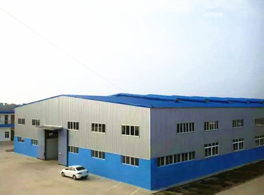 Portal Frame Prefab Preassembled Steel Workshop Bangunan Gudang Garasi Bagian Hot Rolled Konstruksi