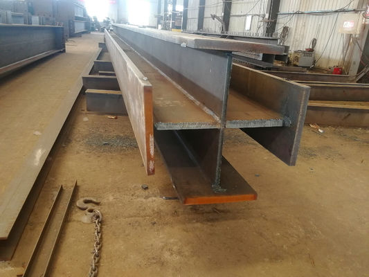 Hot Dip Galvanized Prefabrikasi Struktur Baja Kolom silang