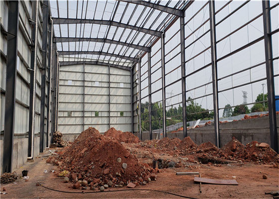 Bangunan Baja Industri Prefabrikasi dengan Kerangka Q235B/Q355B