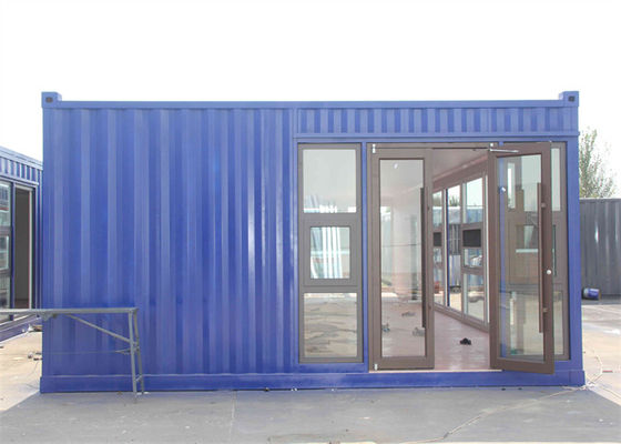 Rumah Kontainer Prefab Baja Galvanis dengan Panel Wol Kaca