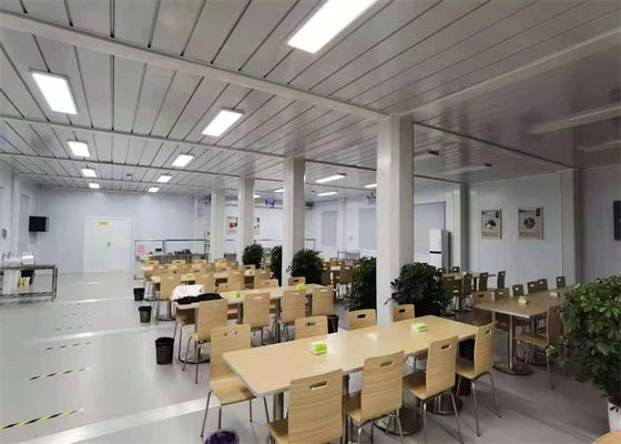 Rumah Kontainer Prefab Galvanis dengan Dinding Panel Wol Kaca