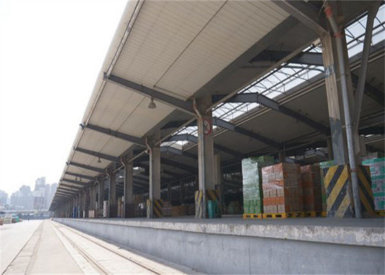 Struktur Baja Prefabrikasi Gudang Q235B Q355B 50 Tahun Hidup