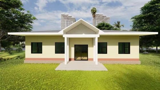 Rumah Struktur Baja Prefabrikasi dengan Insulasi Wol Kaca